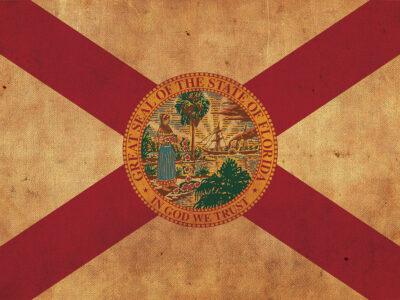 Vintage Florida Flag on Canvas, Florida,  Flag, Wall Art, FloridavPhoto, Florida Print, Fine Art, Sunshine state, Single or Multiple Panels