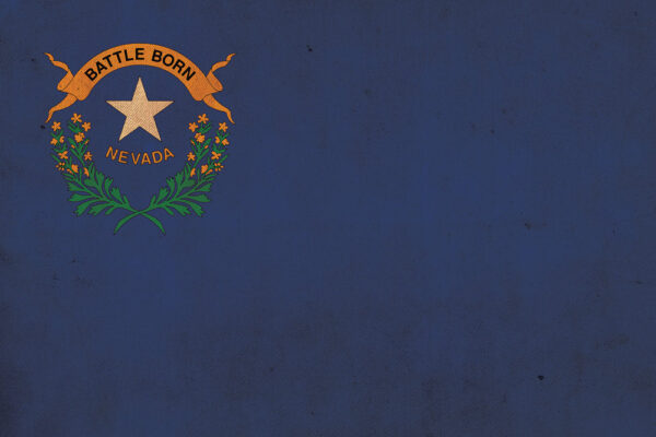 Vintage Nevada flag on canvas, Nevada, Flag, Wall Art, Nevada Photo, Nevada flag on canvas,  Single or Multiple Panels Nevada flag