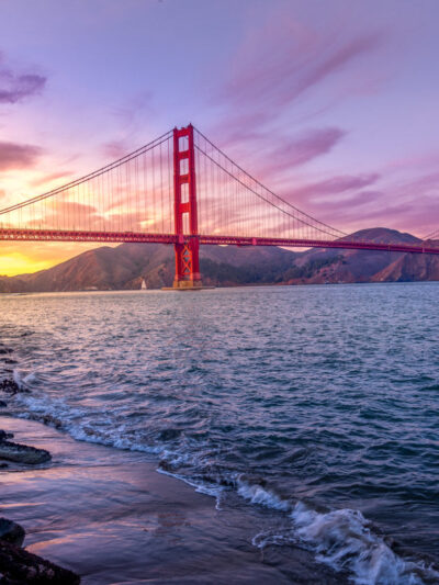 Golden Gate Bridge Printed on Canvas, Golden Gate Bridge, Large Goldn Gate Bridge, Print Golden Gate Bridge, wall art, Canvas gifts, art