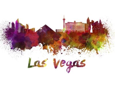 Las Vegas skyline watercolor canvas, Las Vegas Canvas Print, Las Vegas wall art, Canvas Wall Art, Watercolor Skyline, Gift Ideas, Watercolor