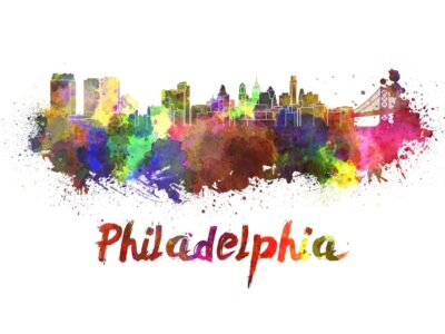 Philadelphia skyline watercolor canvas, Philadelphia Canvas Print, Philly wall art, Philly  Canvas Wall Art, Watercolor Skyline, Gift Ideas