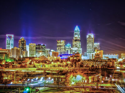 Charlotte at night, Charlotte Canvas, Charlotte skyline, Charlotte Wall canvas, 3 panel or single panel Charlotte art,Charlotte wall art