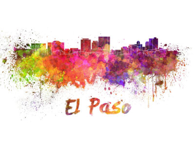 El Paso skyline watercolor canvas,  El Paso Canvas, El Paso wall art, El Paso Canvas Wall Art, El Paso wall art canvas, El Paso Texas