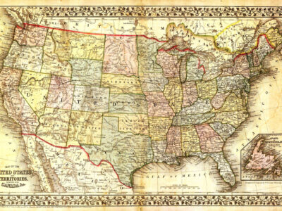 United States Map, Vintage map, Canvas large map, Wall art map, Map of America, Vintage wall art, USA vintage map, USA Decor, Antique map