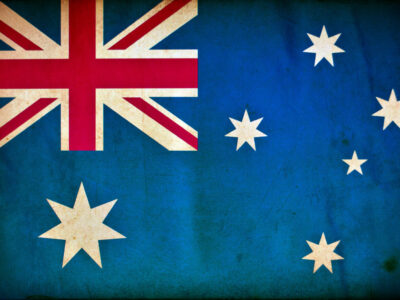 Vintage Australia Flag on Canvas, Australia Wall Art,  Australia Photo flag on canvas, Single or Multiple Panels Australian flag
