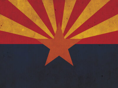Vintage Arizona Flag on Canvas, Texas, Flag, Wall Art, Arizona Photo, Arizona Print, Fine Art, Grand canyon, Single or Multiple Panels