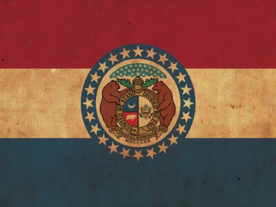 Vintage Missouri Flag on Canvas, Flag, Wall Art, Missouri Photo, Missouri Print,  Fine Art, Great Lake Flag, Single or Multiple Panels