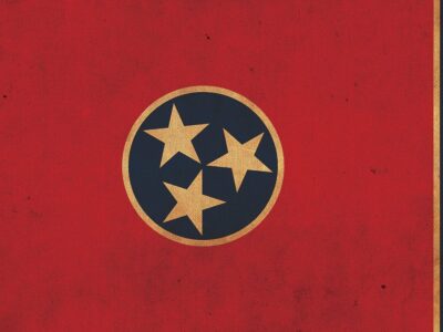 Vintage Tennessee Flag on Canvas, Tennessee Flag, Wall Art, Oregon Photo, Tennessee flag on canvas,Single or Multiple Panels Indiana flag