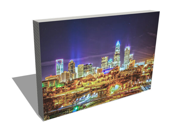 Charlotte at night, Charlotte Canvas, Charlotte skyline, Charlotte Wall canvas, 3 panel or single panel Charlotte art,Charlotte wall art