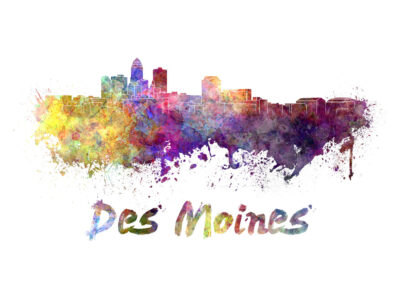 Des Moines skyline watercolor canvas,  Des Moines Canvas, Des Moines wall art, Des Moines Canvas Wall Art, Des Moines wall art canvas,