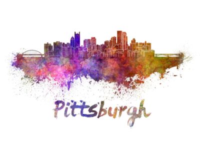 Pittsburgh skyline watercolor canvas,  Pittsburgh Canvas, OKC wall art, Pittsburgh Canvas Wall Art, Pittsburgh wall art canvas, Pennsylvania