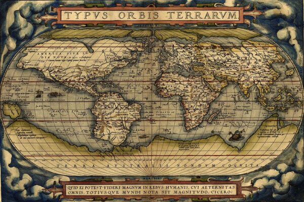 World Map on Canvas, 1570, Canvas large map, Wall art map, 3 panel or single panel,  As large as 4 x 6 FEET, Best price on Etsy