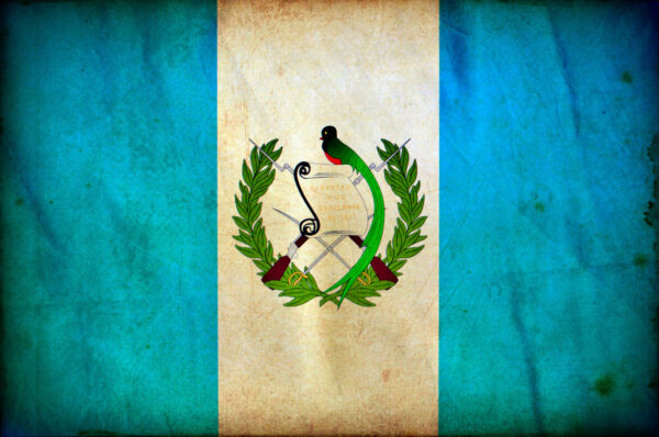Vintage Guatemala Flag on Canvas, Guatemala Wall Art, Guatemala Photo flag on canvas, Single or Multiple Panels Guatemala flag, Central