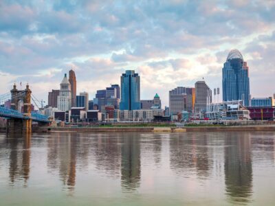 Cincinnati canvas skyline, Cincinnati Canvas, Cincinnati skyline, Cincinnati Wall canvas, 3 panel or single panel, Cincinnati wall art