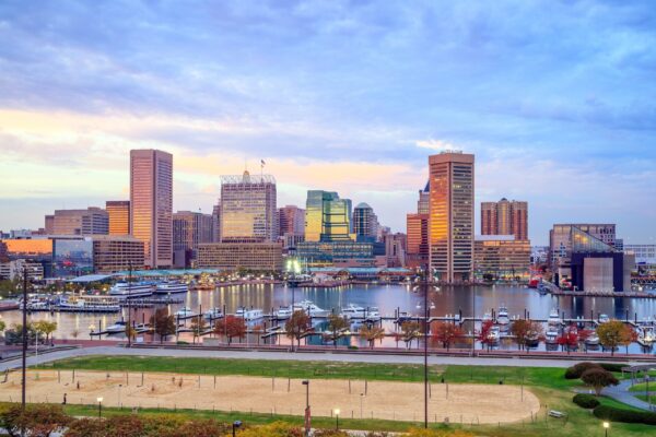 Baltimore Inner Harbor canvas, Baltimore Canvas,  Baltimore wall canvas, Inner Harbor photo wall art print, Baltimore south decor