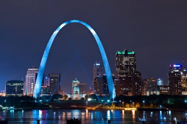 St Louis Skyline, St Louis Missouri Canvas, St Louis skyline, St Louis Wall canvas, St Louis Arch wall art, St Louis decor, St Louis art