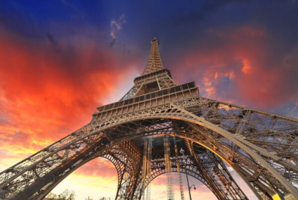 Colorful Eiffel Tower canvas, Paris France canvas, Large Eiffel Tower wall art Print, wall art, Canvas gifts, art, Colorful wall canvas