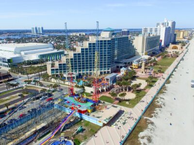 Daytona Beach canvas, Florida beach Canvas, Skyline Daytona Beach canvas, Old South wall art, Nascar Gift, Daytona Beach Skyline canvas