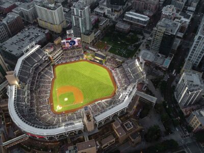 San Diego Canvas, Petco Park Printed on Canvas, San Diego skyline, Large San Diego Padres Print, Baseball wall art, Canvas gifts, art