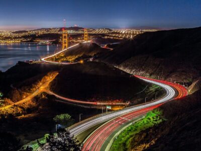 San Francisco skyline canvas at night, Golden Gate  Canvas, San Francisco wall canvas, 3 panel or single panel San Francisco  wall art