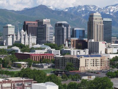 Salt Lake City skyline canvas, Salt Lake City  Canvas Wall Art,Salt Lake City Utah wall art canvas, Salt Lake City framed canvas art