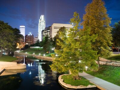 Omaha Nebraska skyline canvas, Omaha Canvas Wall Art, Omaha Kansas wall art canvas, Omaha framed canvas art