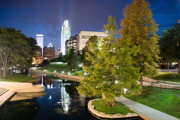 Omaha Nebraska skyline canvas, Omaha Canvas Wall Art, Omaha Kansas wall art canvas, Omaha framed canvas art