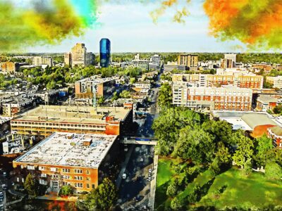Lexington Kentucky watercolor canvas, Lexington watercolor Wall Art, Lexington KY wall art canvas, Lexington KY  art