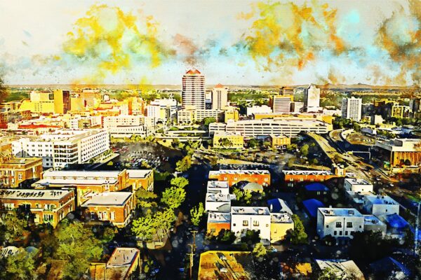 Albuquerque skyline canvas,  Albuquerque Canvas,  Albuquerque wall art, Albuquerque Canvas Wall Art,Albuquerque  wall art canvas,