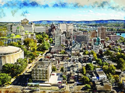 Harrisburg watercolor canvas, Harrisburg watercolor, Harrisburg Canvas Wall Art, Harrisburg wall art canvas, Harrisburg  wall art,