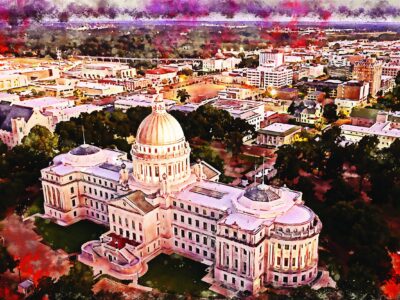 Jackson Mississippi watercolor canvas, Jackson watercolor  Jackson Canvas Wall Art, Jackson Mississippi wall art canvas, Jackson wall art,