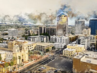 Tucson watercolor canvas, Tucson watercolor Canvas  Canvas Tuscon Art, Tucson watercolor wall art canvas, Tucson wall art,