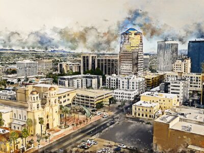 Tucson watercolor canvas, Tucson watercolor Canvas  Canvas Tuscon Art, Tucson watercolor wall art canvas, Tucson wall art,