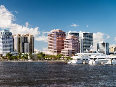 West Palm Beach skyline canvas, West Palm Beach Canvas,  West Palm Beach  Canvas Wall Art, West Palm Beach wall art canvas, Wilmington