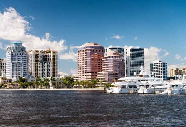 West Palm Beach skyline canvas, West Palm Beach Canvas,  West Palm Beach  Canvas Wall Art, West Palm Beach wall art canvas, Wilmington