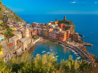 Cinque Terre skyline canvas Cinque Terre Italy Canvas, Cinque Terre , Watercolor canvas, Italian Riviera, Cinque Terre watercolor