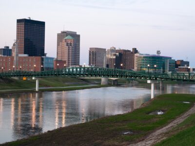 Dayton Ohio skyline canvas,Dayton Canvas, Dayton Canvas Wall Art,  Dayton wall art canvas,  Dayton wall art,  Day printed on canvaston Ohio