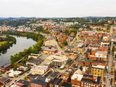 Morgantown West Virginia skyline canvas, Morgantown Canvas Wall Art, Morgantown wall art canvas, Morgantown WV framed canvas art