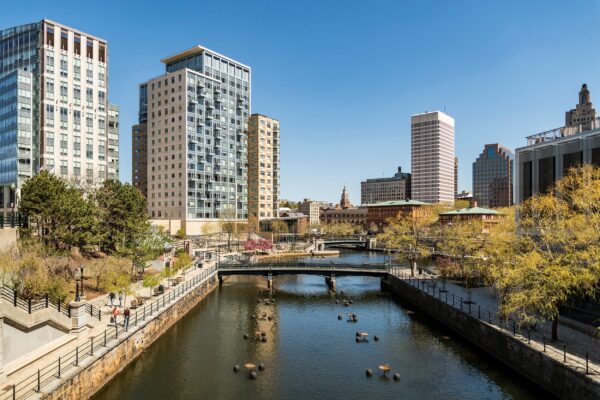 Providence RI skyline, Providence canvas art, Providence RI print on canvas,Providence Rhode Island wall art