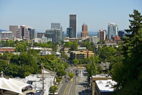 Portland Oregon skyline canvas, Portland Canvas Wall Art, Portland Oregon wall art canvas, Portland framed canvas art