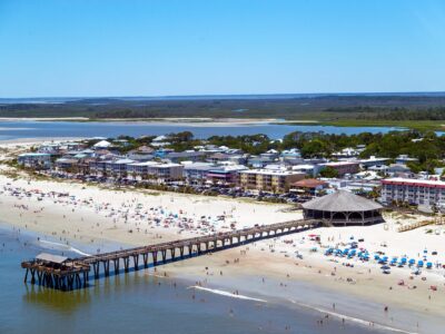 Tybee Island Georgia canvas, Tybee Island Beach Canvas, Tybee island wall art,  Georgia photo wall art print, Savannah