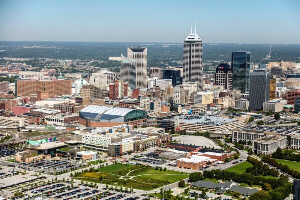 Indianapolis skyline Canvas, Indianapolis wall art canvas, Indianapolis river wall canvas,  Indianapolis wall art