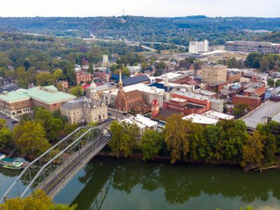 Frankfort Kentucky skyline canvas, Franfort KY Canvas Wall Art, Frankfort KY wall art canvas, Frankfort KY  art