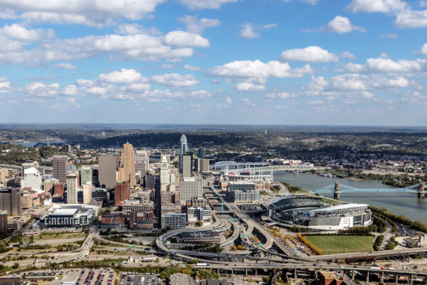 Cincinnati canvas skyline, Cincinnati Canvas, Cincinnati skyline, Cincinnati Wall canvas, 3 panel or single panel, Cincinnati wall art