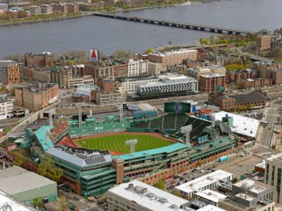 Fenway Park Printed on Canvas, Boston skyline, Large Boston Red Sox Print, Red Sox wall art, Canvas gifts, art, Baseball Boston