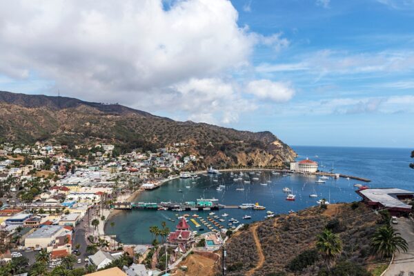Catalina island skyline canvas, Catalina Island Canvas Wall Art, Los Angeles wall art canvas, California Ocean wall art