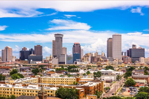New Orleans skyline canvas, New Orleans Canvas Print, New Orleans wall art, Canvas Wall Art, Watercolor Skyline, Gift Ideas