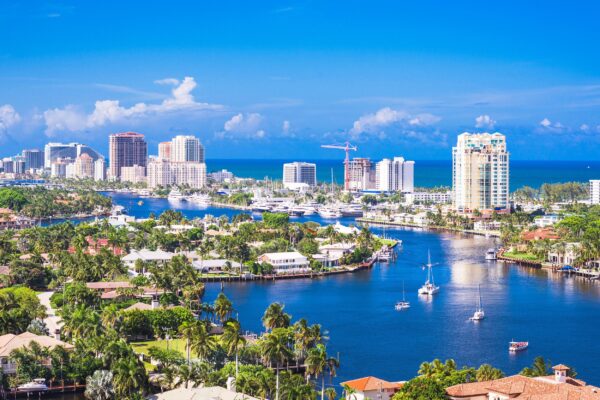 Fort Lauderdale skyline canvas, Fort Lauderdale Canvas, Fort Lauderdale Canvas Wall Art, Florida, wall art canvas, Fort Lauderdale wall art,