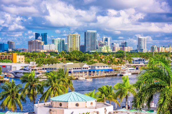 Fort Lauderdale skyline canvas, Fort Lauderdale Canvas, Fort Lauderdale Canvas Wall Art, Florida, wall art canvas, Fort Lauderdale wall art,
