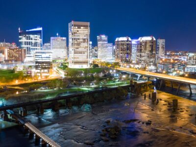 Richmond Virginia canvas, Richmond skyline Canvas, Richmond James River skyline, Richmond Wall canvas, Virginia skyline art